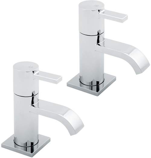 Deva Linx Bath Taps (Pair, Chrome).