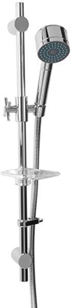 Deva Shower Kits Riser Rail With Multi Function Handset & Union (Chrome).