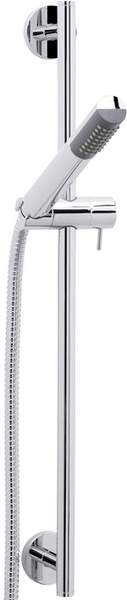 Deva Shower Kits Modern Slide Rail Kit With Pencil Handset & Hose (Chrome).