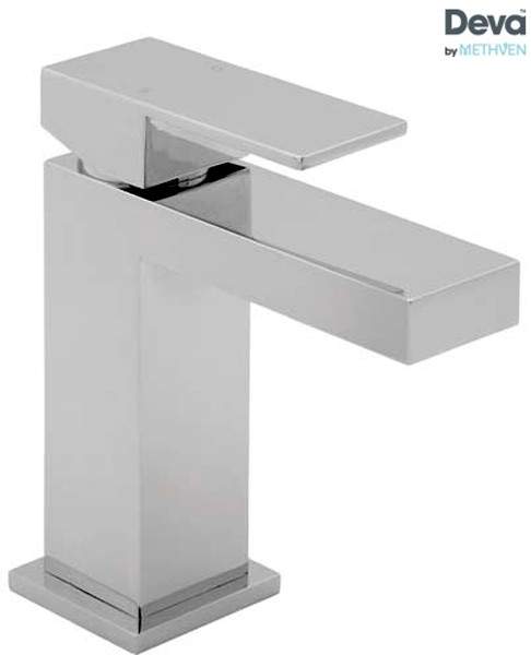 Deva Savvi Mono Basin Mixer Tap With Press Top Waste (Chrome).