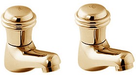 Deva Senate Basin Taps (Pair, Gold).