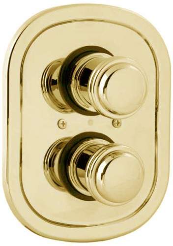 Deva Senate Thermostatic Concealed Shower Valve (Gold).