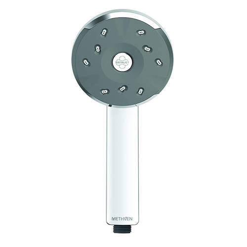 Methven Kiri Satinjet Low Flow Shower Handset  (Chrome & Graphite).