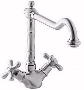 Deva Classic Brittany Monoblock Sink Mixer with Swivel Spout (Chrome)