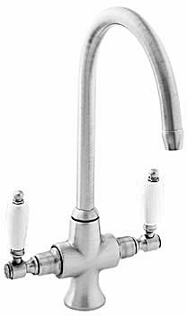 Deva Gold Georgian Georgian Mono Kitchen Sink Mixer With Swivel Spout (Chrome)
