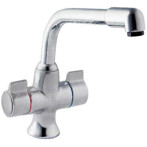 Deva Sauris Kitchen Tap With Swivel Spout (Brushed Chrome).