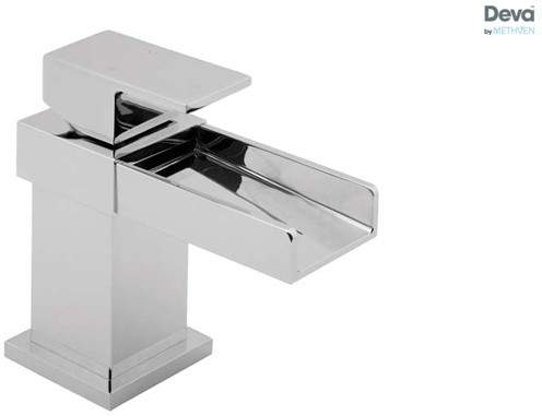 Deva Sparkle Waterfall Mini Mono Basin Mixer Tap (Chrome).