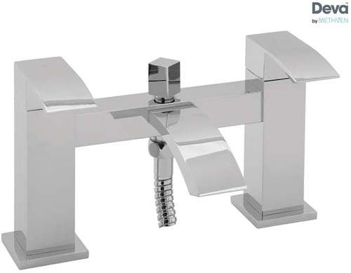 Deva Swoop Bath Shower Mixer Tap With Shower Kit (Chrome).