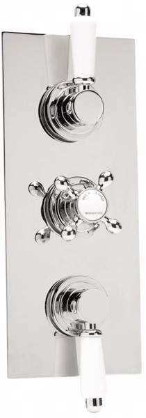 Deva TMV2 1/2" Triple Concealed Thermostatic Shower Valve (Chrome).