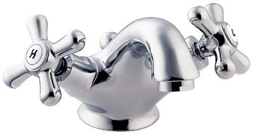 Deva Regency Mono Basin Mixer Tap With Pop Up Waste (Chrome).