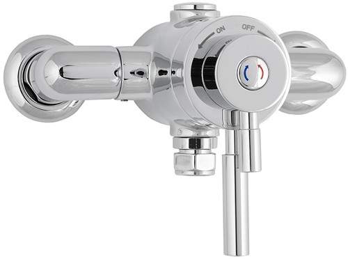 Deva Vision TMV2 Thermostatic Exposed Shower Valve (Chrome).