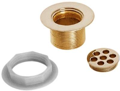 Deva Wastes 1 1/2" Shower Waste With 2 7/8" Flange (Gold).