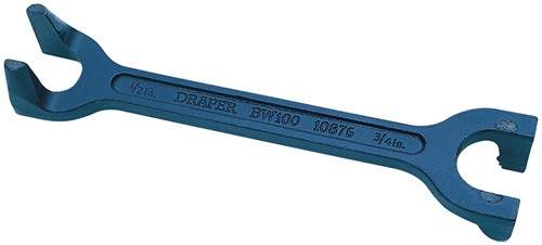 Draper Tools BSP Basin wrench 1/2" x 3/4" (15x22mm).