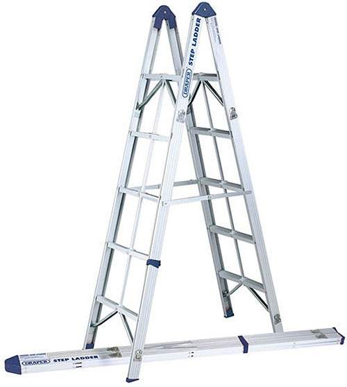 Draper Tools 5 Rung Folding Step Ladder. 1470mm High.