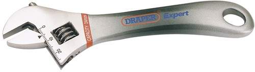 Draper Tools Adjustable wrench with polymer handle. 150mm.