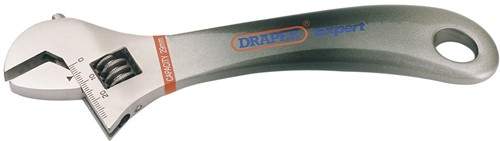 Draper Tools Adjustable wrench with polymer handle. 200mm.