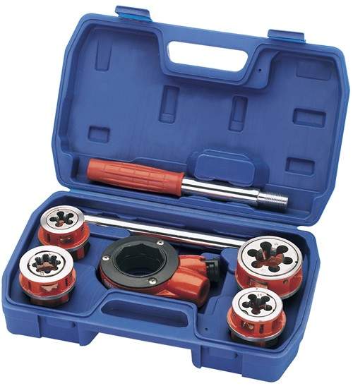Draper Tools 7 Piece metric ratchet pipe threading kit.