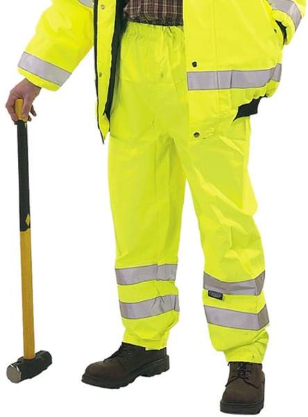 Draper Workwear Expert quality high visibility Over Trousers Size M.