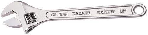 Draper Tools Expert adjustable wrench. 375mm. 45mm Capacity.