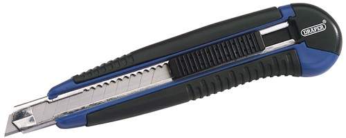 Draper Tools Retractable trimming knife with 12 segment blade.