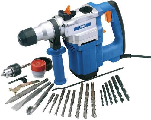 Draper Power Tools 900w SDS & rotary hammer drill kit.