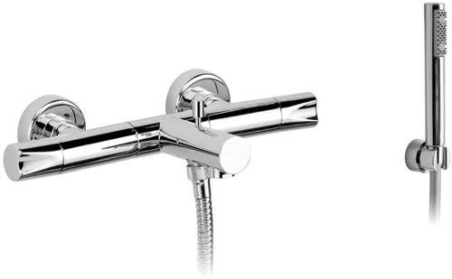 Vado Ixus Wall Mounted Exposed Bath Shower Mixer With Kit.