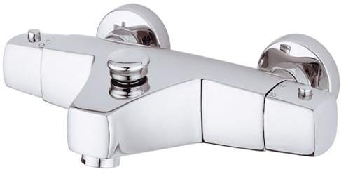 Vado Mix2 Wall mounted thermostatic bath shower mixer, no kit.