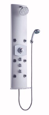 Vado Rainstation Extreme Thermostatic Shower Panel with 6 jets.