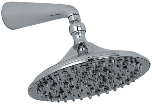 Vado Shower 9" 230mm Drench shower head and arm in chrome.