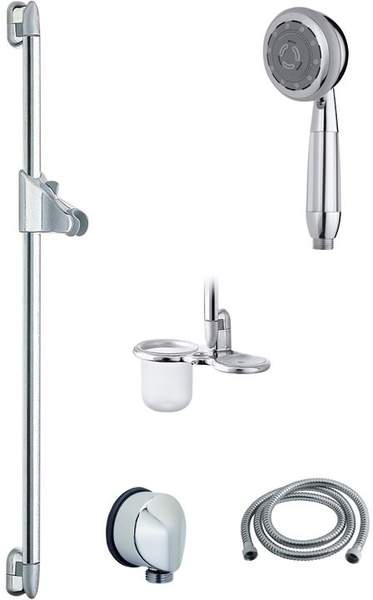 Vado Shower 900mm H-Class multi function slide rail kit, high pressure.