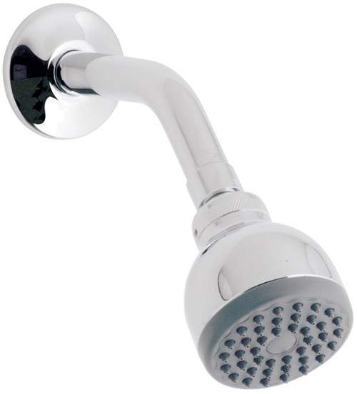 Vado Shower Chrome low pressure single function shower head and arm.