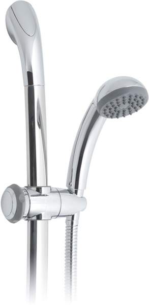 Vado Shower 600mm slider rail & single function shower kit, low pressure.