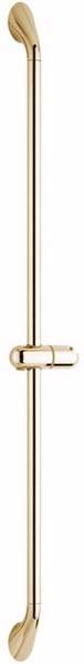 Vado Shower 900mm Y-Class slide rail with push button control in gold.