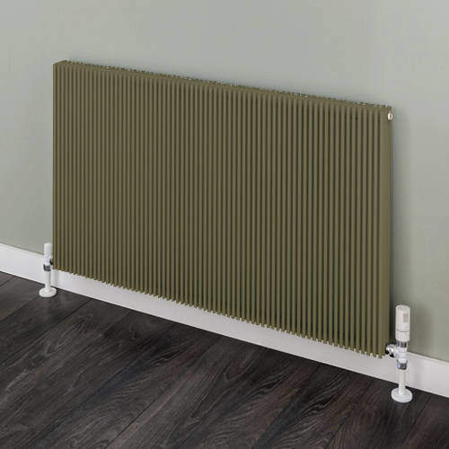 EcoHeat Hadlow Horizontal Aluminium Radiator 526x880 (Grey B).