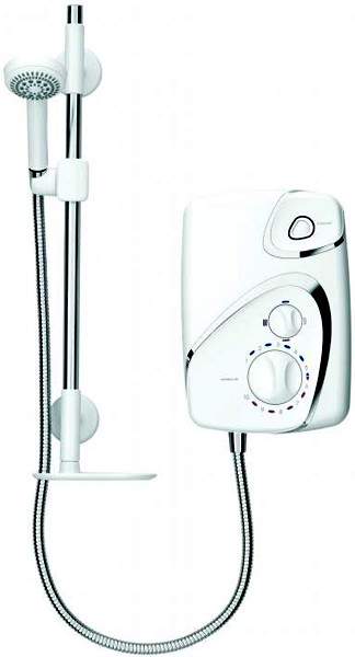 Galaxy Showers Aqua 9000 Electric Shower 9.5kW (White & Chrome).