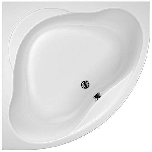 Hydracast Laguna Corner Bath & Panel (1350x1350mm).