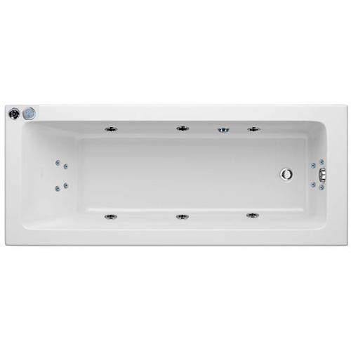 Hydrabath Solarna Single Ended Turbo Whirlpool Bath With 14 Jets (1675x700mm)