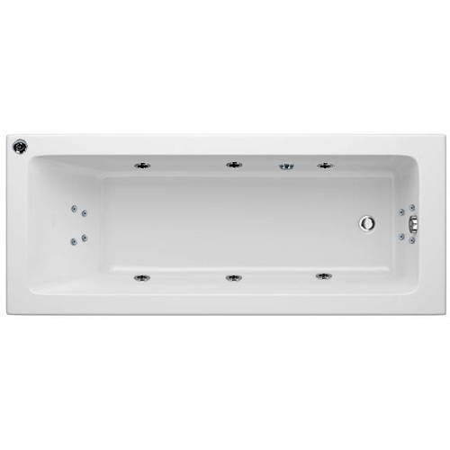Hydrabath Solarna Single Ended Whirlpool Bath With 14 Jets (1700x750mm).