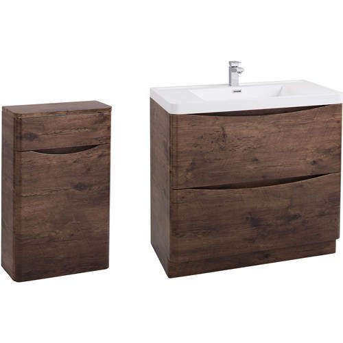 Italia Furniture Bali Bathroom Furniture Pack 05 (Chestnut).