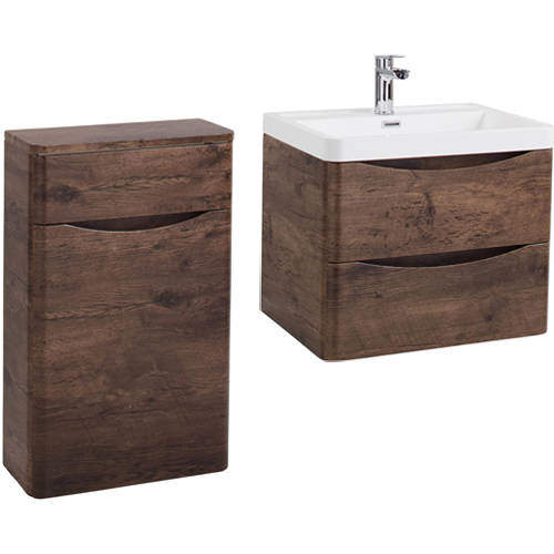 Italia Furniture Bali Bathroom Furniture Pack 07 (Chestnut).