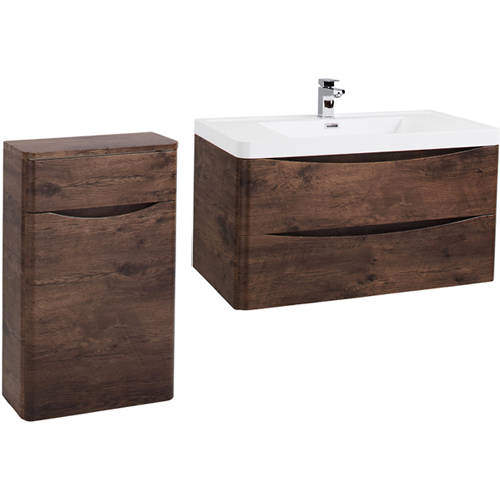 Italia Furniture Bali Bathroom Furniture Pack 08 (Chestnut).