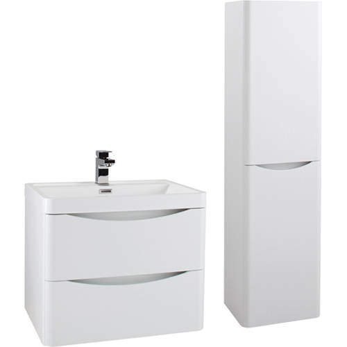 Italia Furniture Bali Bathroom Furniture Pack 03 (White Ash).