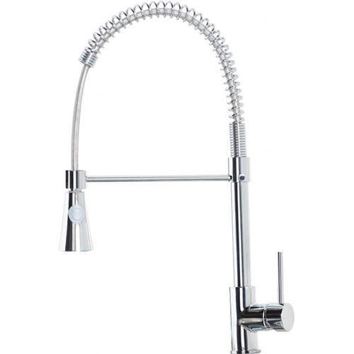 Hydra Braga Rinser Kitchen Tap With Swivel Spout (Chrome).