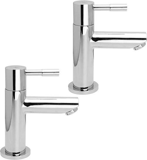 Hydra Eden Basin Taps (Pair, Chrome).