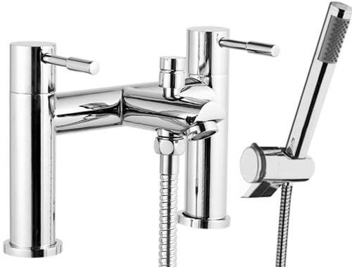 Hydra Eden Bath Shower Mixer Tap With Shower Kit (Chrome).