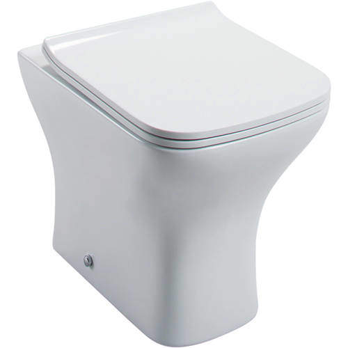 Oxford Fair Back To Wall Toilet Pan & Slimline Seat.