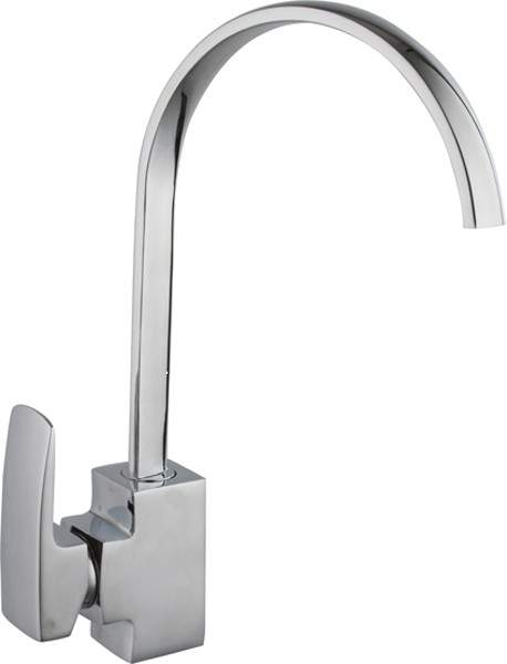 Hydra Adele Kitchen Tap With Single Lever Control (Chrome).