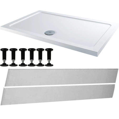 Tuff Trays Rectangular Easy Plumb Stone Resin Shower Tray 900x800mm.