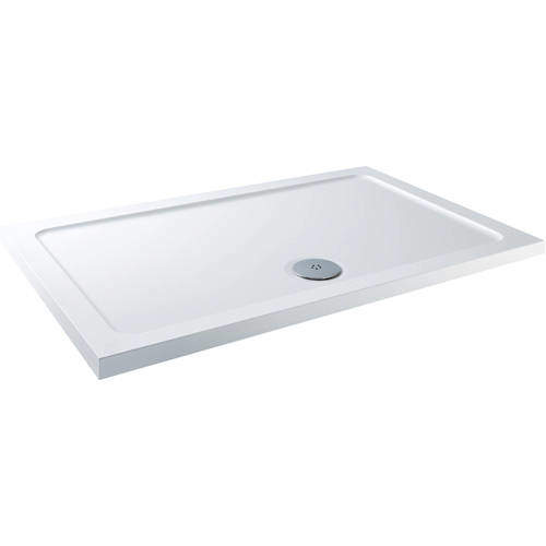 Tuff Trays Rectangular Stone Resin Shower Tray & Waste 1200x760mm (LP).