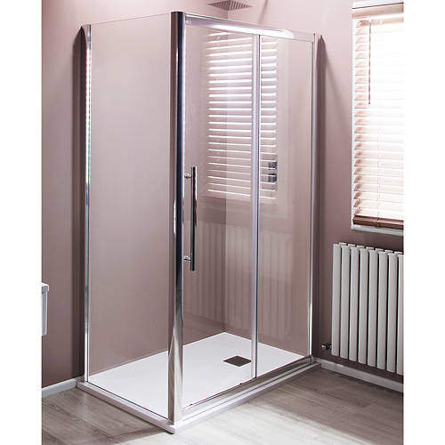 Oxford 1400x900mm Shower Enclosure With Sliding Door (8mm Glass).